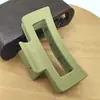 Pinza para el pelo cuadrada esmerilada transfronteriza de Amazon, horquilla para el pelo recogida grande estilo coreano, pinza para el pelo con forma de tiburón, accesorios para el cabello