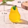 Nova Simulação Grande Fruta Micro Paisagem DIY Ornamento Luminoso Melancia Grande Luminosa Morango Grande Artesanato de Resina
