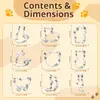Nuevo Molde para Galletas de Gatito de Acero Inoxidable Molde Cortador de Galletas de Dibujos Animados Creativo Juego de 9 Piezas Molde para Galletas de Animales Gato