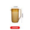 Botella de agua fría para PC, de acrílico esmerilado, con escala, resistente al calor, de plástico de gran capacidad, comercial, resistente a caídas.