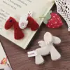 Nuevo Broche de Pinza para el Pelo con Cabeza de Conejo/Poni de Lana Estilo Coreano Accesorios y Materiales para Ropa Bolsa Zapato Calcetín