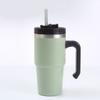 Nueva taza para auto con asa de 20 oz y 30 oz, aislamiento de acero inoxidable 304 con asa, taza de hielo, taza con pajita de gran capacidad