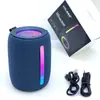 Altavoz Bluetooth inalámbrico nuevo transfronterizo portátil colorido con correa Mini Subwoofer exterior gran volumen al por mayor