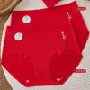 42.5-65kg Ropa interior femenina sin costuras estampada de algodón puro hipoalergénica, con un diseño refrescante y ligero, 10A antibacteriana, transpirable y cómoda