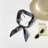 Bufanda de Lunares Pura y Elegante para Mujer, Accesorio Versátil con Bufanda de Seda, Collar de Perlas, Collar Largo, Bufanda de Muñeca