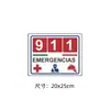 Varias pegatinas de advertencia en tamaño de España: 20X25Cm