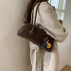 Exquisita Bolsa Translúcida de Gran Capacidad para Mujer Otoño e Invierno 2025 Bolso Cruzado para Hombro y Axila Bolso de Mensajero a la Moda Bolso Versátil tipo Baguette
