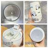 Vaso Doble para Beber Estudiante Popote Femenino de Aspecto Sofisticado Lindo Taza para Café de Pareja Vaso Termo de Acero Inoxidable 316