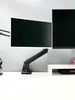 Monitor Portátil de 18 pulgadas Soporte de Brazo Mecánico Universal Extensión Vesa Pantalla Secundaria Horizontal y Vertical Abrazadera Soporte Metálico de Escritorio