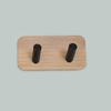 Gancho creativo para toallas y ropa sin perforaciones para puerta de cocina o baño, gancho de bambú en forma de L para vestidor, venta al por mayor