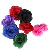 8CM Cabeza de Rosa Venta al por Mayor Diseño de Pared de Flores para Boda Arreglo Floral Verde Halloween Tocado Flor de Tela de Seda Rosa