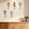 Conjunto da Moda Tendência Metal Ferro Floral Pendurado na Parede Decoração de Parede Minimalista Moderna Presente de Inauguração Frete Grátis