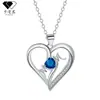 Knn-1018 Colgante Exquisito en Forma de Corazón para Mujer Dibujos Animados Moda Transfronteriza Europea y Americana Tendencia Collar de Madre de Gama Alta