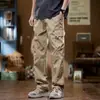 Overoles retro americanos de calle para hombre, pantalones casuales de pierna ancha recta, nuevo diseño de moda 2024