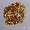 Corindo Colorido Cultivado em Laboratório Pedra Solta Arco-Íris Corte Princesa 2X2-5X5Mm Quadrado Safira Colorida Anel