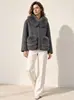 Peça de Outerwear Pura Caxemira, Peça de Outerwear Pequena, Lã Dupla Face Solta Roupa de Trabalho Elegante Peça de Outerwear de Caxemira, Peça de Outerwear Outono e Inverno 2025 para Mulheres