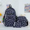 Mochila de Tres Piezas Estilo Japonés Ins para Chicas de Secundaria y Estudiantes Universitarias, Mochila de Gran Capacidad, Mochila Ligera de Viaje, Moderna
