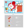 Decoração de Natal adesivos transfronteiriços janela adesivos de vidro Papai Noel alce cena layout cor adesivos eletrostáticos