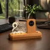 Luz Noturna Criativa de Acrílico Carregador Sem Fio Relógio de Aniversário Corporativo Porta-Canetas Calendário Item de Presente Chip