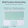 Teclado Bluetooth de 10 pulgadas Adecuado para iPad, Apple, Samsung, Lenovo, Tablets y Teléfonos Xiaomi, Teclado Universal, Personalizable, Ligero