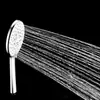 Ducha con luz de panel gris claro de seis funciones supercargada para comercio electrónico transfronterizo con cabezal de ducha tipo pistola rociadora