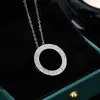 Deseo Transfronterizo Estilo Europeo y Americano Moda Creativa Forma Redonda Elegante para Mujer Collar de Cobre Incrustado con Circonita Directo del Fabricante