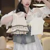 Ropa de Verano para Niñas 2026 Nuevo Conjunto de Dos Piezas de Moda Estilo Coreano para Niñas Estilo Vacaciones de Verano Conjunto de Chaleco y Shorts de Mezclilla