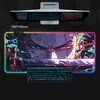 Venta Directa de Fábrica Alfombrilla de Ratón Luminosa de Una Pieza de Color RGB de Zoro Estilo Gaming Alfombrilla Grande para Teclado Alfombrilla Antideslizante para Escritorio