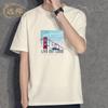 Camiseta Masculina de Manga Curta de Algodão Puro de Verão Marca Trbottomy Versátil para Casal Camiseta Masculina Exportação Camiseta Básica Personalização de Logo