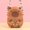 Fabricante de Bolsas Transversais de Silicone, Porta-Moedas de Ombro Infantil Capivara, Bolsa para Celular no Atacado, Pequenos Presentes para Barracas