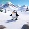 Musgo micro paisaje joyería pingüino padre e hijo muñeco DIY pequeños adornos multi-interior adornos