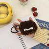 Ins nicho felpa cubierta protectora a prueba de polvo nueva mini bolsa para audífonos bolsa de almacenamiento halter bolsa portátil abatible para audífonos
