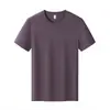 Camisetas para Homens e Mulheres, 80 Unidades de Algodão de Fibra Longa, Camisetas Lisas de Verão de Alta Qualidade com Gola Redonda, Tops Casuais e Versáteis de Manga Curta