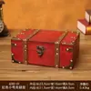 Caja de Almacenamiento de Madera Retro con Cerradura Caja de Contraseña Caja para Cartas Tarjetas Tesoros Caja Pequeña de Madera Almacenamiento Caja de Madera Caja de Sellado