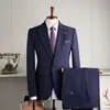Trajes para Hombre, Casual de Negocios Ajustados, Ropa Formal, Trajes Profesionales para Entrevista de Maestro, Trajes de Boda y Compromiso para Novio