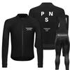 Conjunto de Roupas de Ciclismo Pas Masculino Calça de Ciclismo Bicicleta de Estrada Manga Longa Justa Secagem Rápida Absorção de Umidade