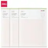 Papel de carta de doble línea Deli 3428, papel de carta cuadrado, papel de carta de 16 K, papel de borrador, 20 hojas/este informe de composición Papel