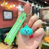Popular llavero con forma de bollo pequeño, modelo creativo famoso en internet, bollo tridimensional realista, lindo colgante para mochila de estudiante