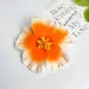 Pasador de Flor de Hibisco Colorido Degradado Estilo Vacaciones en la Playa para Mujeres, Pinza para el Cabello Accesorios para el Cabello con Atmósfera para Fotos de Viaje para Mujeres