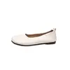 Sapatos rasos de bico redondo em novo estilo, coleção 2026, fáceis de calçar, adequados para primavera e outono, modernos e versáteis, sapatos estilo avó coreano, sapatos casuais
