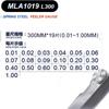 Calibrador de espesores 0.01-5mm calibrador de tapones regla de tapones medidor de espesores medidor de holgura herramienta de ajuste de válvulas MLA10