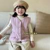 Chaleco para Niños Ropa de Invierno para Niños y Niñas con Forro Polar Engrosado Uniforme Escolar Artefacto Base Chaleco Cálido para Llevar Bebé