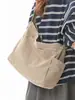 Bolsa de lona grande para mujer, nueva colección de otoño 2026, adecuada para la escuela y el trabajo, bolso de hombro o cruzado de gran capacidad