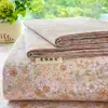 Sábana de algodón grueso original engrosada, pieza única, tapete refrescante vintage de lino, juego de tres piezas de sábana ajustable para cama individual de dormitorio estudiantil