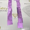 Decoração de Casamento em Shopping de Hotel Cor Dourada Prateada 5cm 5cm Quadrado Fio de Lantejoulas Cortina de Lantejoulas