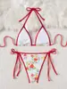 Bikini Sexy de Dos Piezas Estampado para Mujer Nuevo Traje de Baño Triángulo Bolsa Traje de Baño Transfronterizo Lgd72