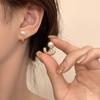 Aretes Maillard~Nuevos Aretes Color Café Primavera/Verano para Mujer, Diseño Único, Clavos de Estilo Retro Francés de Alta Gama