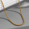 Collar pulsera de coliflor estrellada transfronteriza brillante simple cadena clavicular versátil traje de joyería nicho chapado en oro