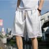 Estilo Chinês Dragão Estilo Gelo Silk Shorts Verão Masculino plus size Ins Moda Nacional Novo Estilo Chinês Calças Estilo Nacional Roupas Masculinas de Verão