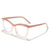 Gafas de Marco Irregular Poligonal para Lluvia Transfronterizas Anti-Luz Azul Marco de Gafas Liso Aspecto Sin Maquillaje Se Pueden Montar Lentes de Graduación